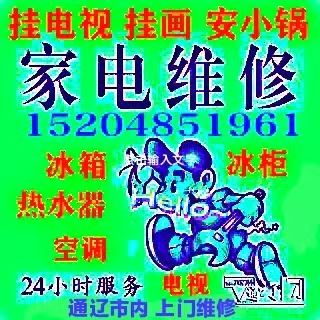 上門修家電，掛電視，掛畫，安小鍋，安熱水器15204851961